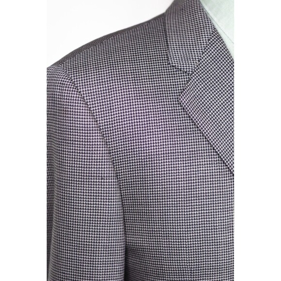 Joseph Abboud Mens Sport Coat Blazer Sport Jacket 3 Button Wool 40R Micro check - Picture 6 of 12